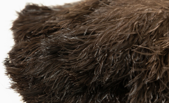 本物のオーストリッチ最高級羽毛 南アフリカ原産一級黒色フロス羽毛 特別選別品